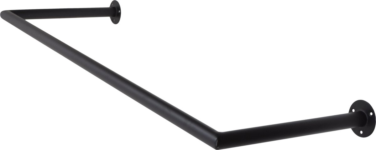 LOFT42 Kyra Wand Kledingrek - Metaal - 90x30x2 Zwart