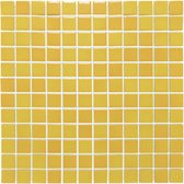 The Mosaic Factory Barcelona - Wandtegels - Mozaïektegel - 30x30x0.6cm - Geel gevlamd - Glans - 0.9m²/10 Stuks