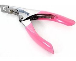 Jumada's - Roze Nageltip Knipper - Kunstnagel Tipknipper - Nail Art Nageltang - Acrylnagel Nagelknipper - French Manicure - RVS