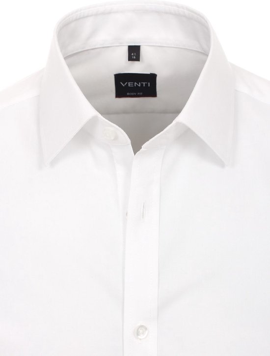 Chemise Venti Wit Body Fit Col Kent 001420-000 - M