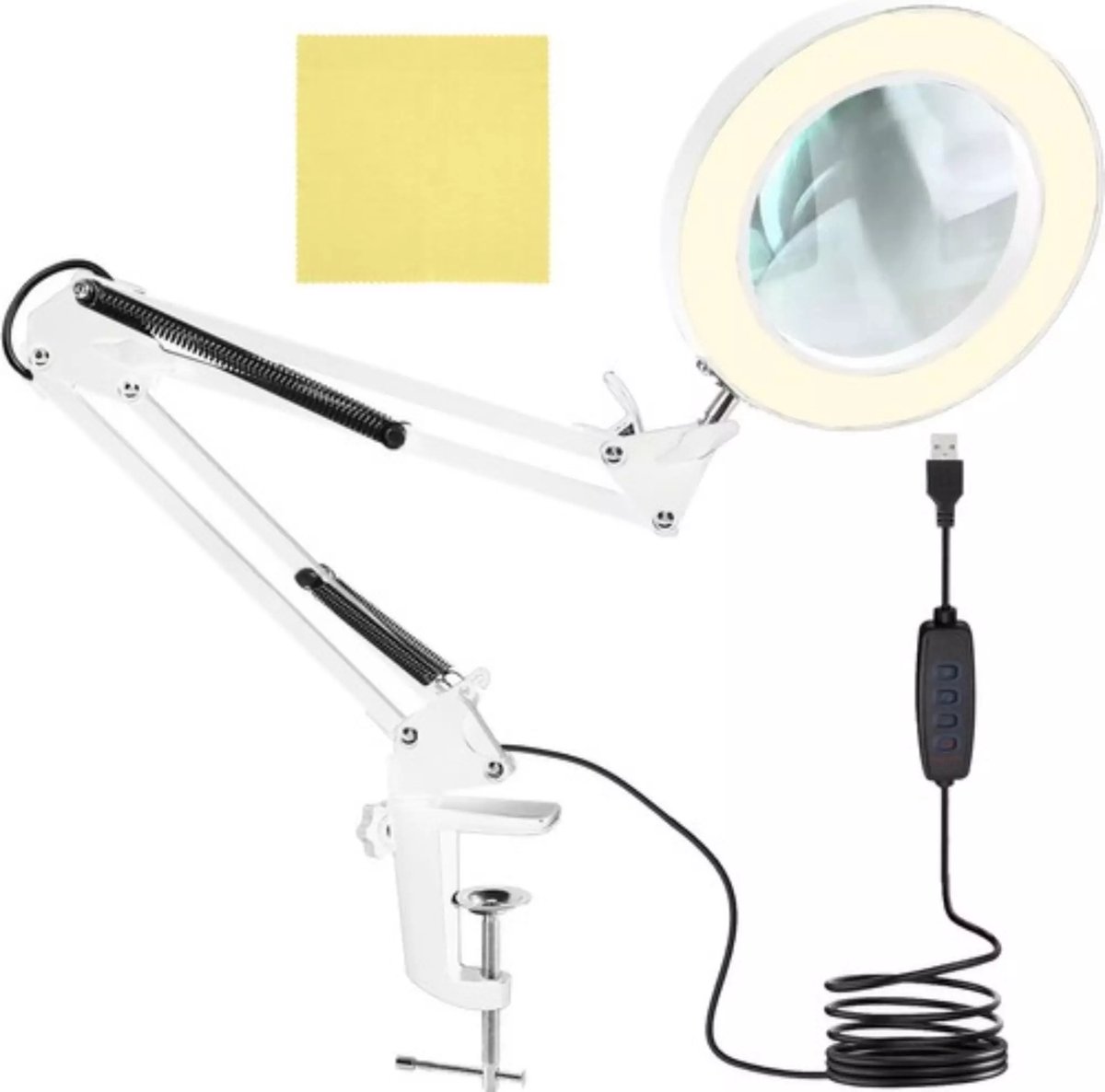 Izoxis Vergrootglaslamp - 65 x 15 x 10 cm - Optimaliseer Je Werkruimte met Precieze Verlichting