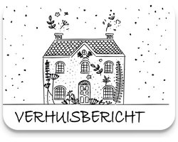 Studio Juulz - Verhuiskaart 15 x GROOT HUIS | stipjes | New Home | Verhuizen | Adreswijziging | Verhuisbericht | Nieuw huis | Samenwonen | Lief | Huisje | A6 | Kaart | Verhuiskaarten | zwart wit