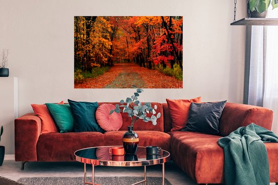 Affiche Automne - Forêt - Feuilles - 120x80 cm