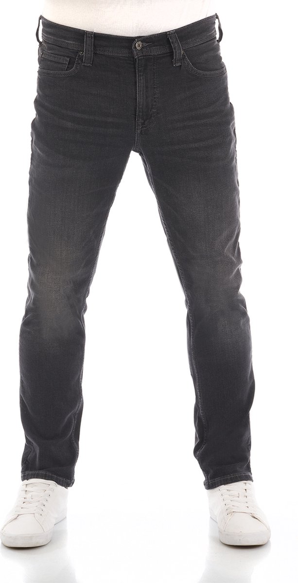Mustang Heren Jeans Broeken Vegas slim Fit Zwart Volwassenen Denim Jeansbroek