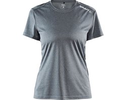 Craft Craft Rush Running T-Shirt Dames - Donkergrijs Gemeleerd Maat: S