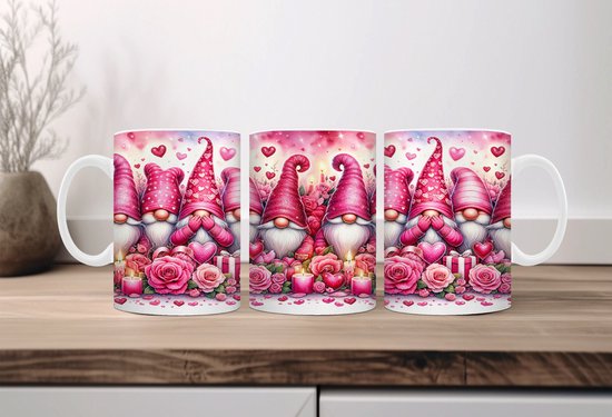 Tasse à café Saint-Valentin Gnomes 5 | cadeau de Saint-Valentin | Décoration de Saint-Valentin | Cadeaux drôles | Tasse de café | Gobelet à café | Tasse à thé | Tasse de thé | tasse de chocolat