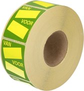 Van / voor etiket 37 x 47 mm