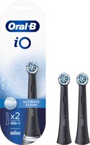 Bol.com Oral-B iO Ultimate Clean - Opzetborstels - Zwart - 2 Stuks aanbieding