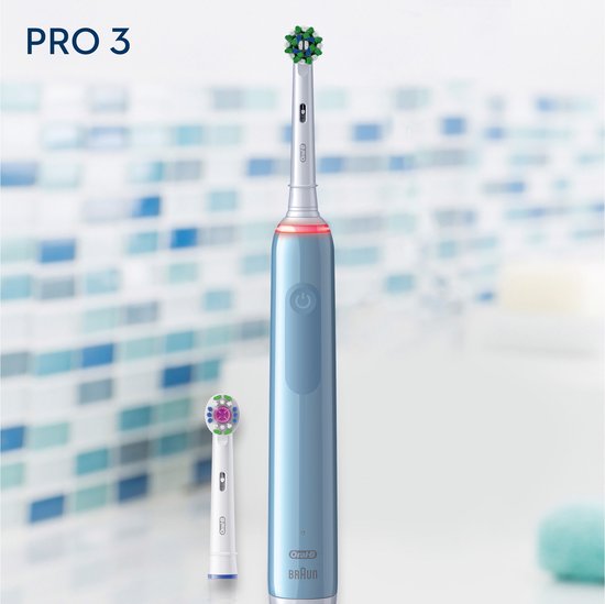 Oral-B PRO 3 3700 Elektrische Tandenborstel Blauw | bol