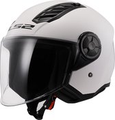 LS2 OF616 AIRFLOW II SOLID GLOSS WHITE-06 2XL - Maat 2XL - Helm