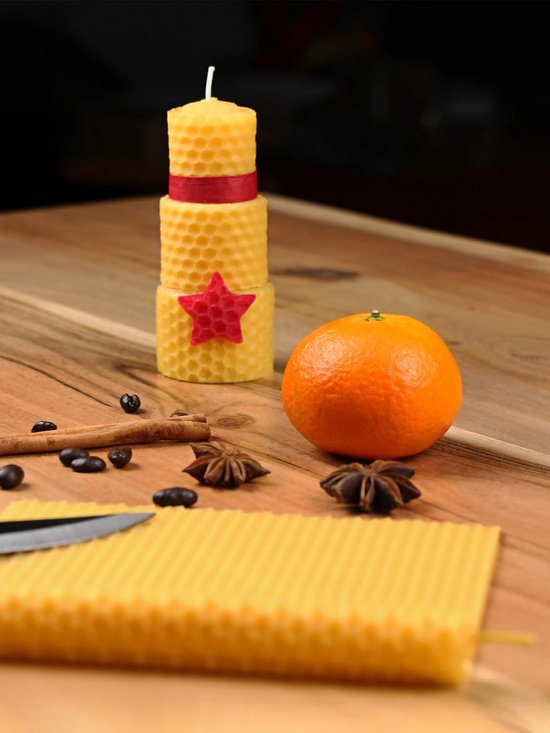 Startpakket Kaarsen Maken | Incl. Mal Bol met Kegelmotief - Het