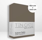 Drap-Housse 100% Coton Satin Ten Cate - 160x200 - Taupe