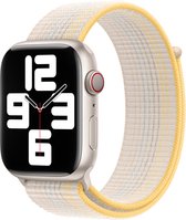Apple Watch geweven sportbandje - Voor Apple Watch 3/4/5/6/7/8/SE/Ultra 42/44/45/49mm - Sterrenlicht