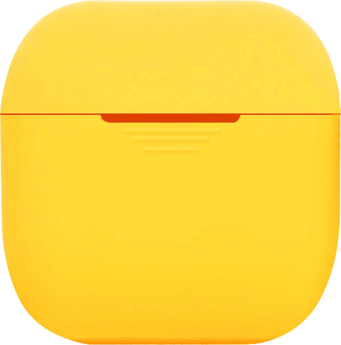 Telefoonglaasje Headset Hoesje - Geschikt voor Apple AirPods - Siliconen - Geel - Beschermhoes - Case