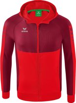 Erima Six Wings Trainingsjack Met Capuchon Dames - Rood / Bordeaux | Maat: 38