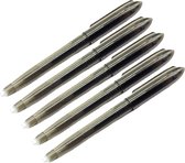 5 x Uitgumbare pen - Uitwisbare pen - 0.7 mm - Balpen - Zwart