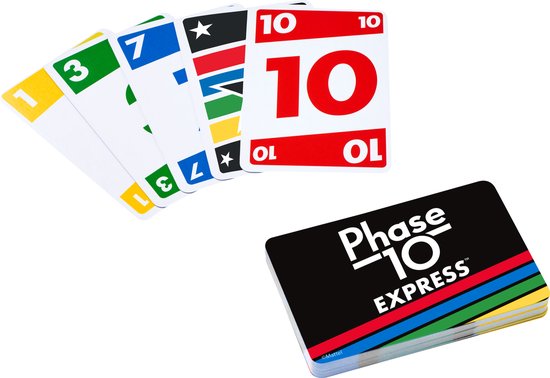 Foto: Mattel games phase 10 express kaartspel schoencadeau sinterklaascadeau kerstcadeau verjaardag multiplaza
