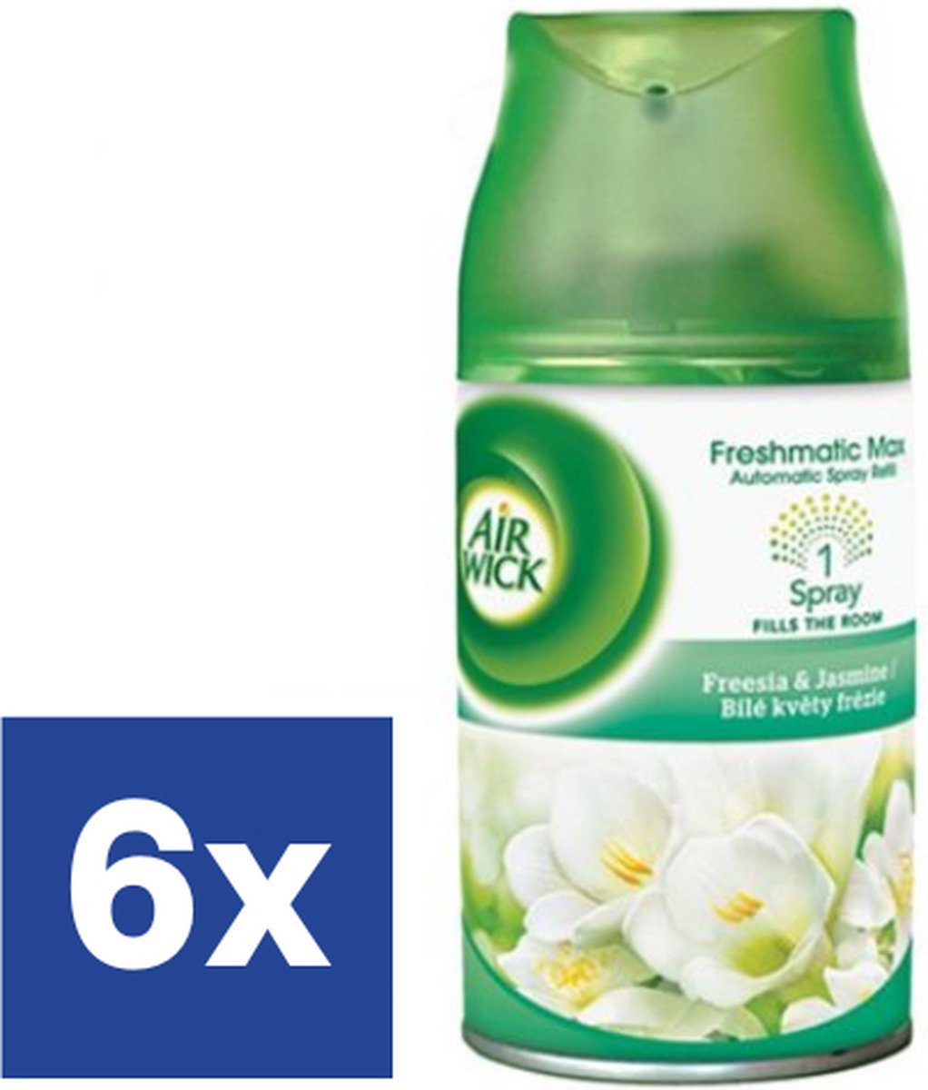 Air wick Jasmijn en Witte bloemen Freshmatic Luchtverfrisser Navulling - 6 x 250 ml