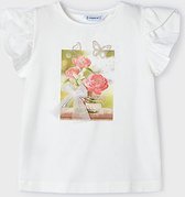 Meisjes t-shirt - Natur-nude