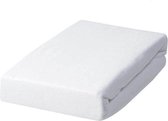 Hoeslaken imperméable iSleep Molton - 100 % Katoen - Simple - 80 x 200 - Wit