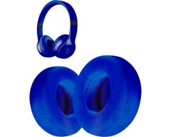 Oorkussens geschikt voor Beats By Dr. Dre Solo 2.0/3.0 wireless - Koptelefoon oorkussens voor Beats Solo blauw