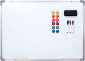 Cosmo Casa Whiteboard - Magnetisch Bord - Memobord - Prikbord - Inclusief Accessoires - 60x45cm