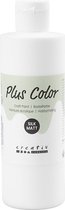Plus Color Acrylverf, wit, 250 ml/ 1 fles