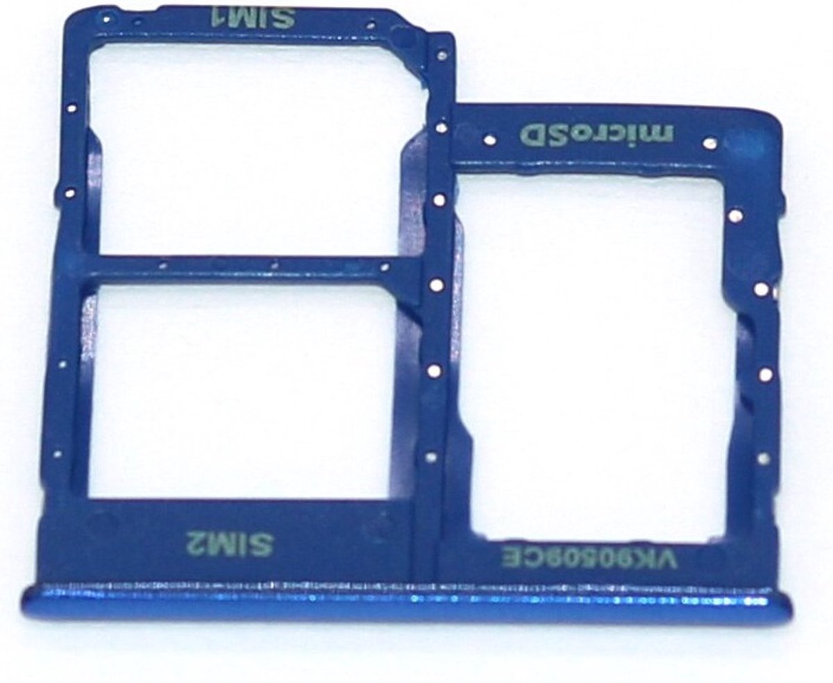 Voor Samsung A40 A2 Core A260Sim/SD Kaarthouder Blauw