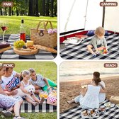 Picknickkleed -Beach Blanket / campingdeken, extra grote lichte strandmat, draagbare picknickmat, 200x200cm