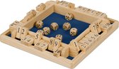 Relaxdays shut the box - 4 spelers - hout - getallen 1 tot 10 - bordspel - 8 dobbelstenen