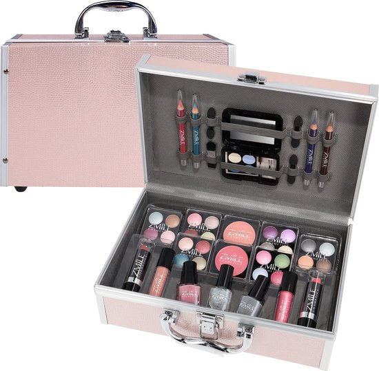 Roze Make Up Koffer Meisjes Met Inhoud 41-Delig