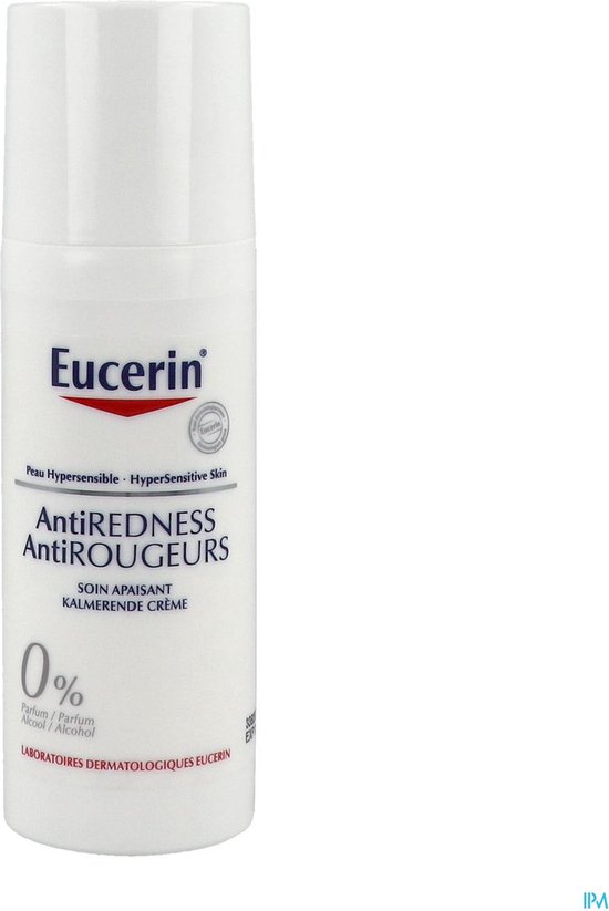 Eucerin AntiREDNESS Kalmerende Dagcreme voor Vrouwen - Corrigerende Crème - Rosacea Crème - Roodheid Gezichtscreme - 50 ml