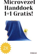 1+1 Gratis! 2x Microvezel Handdoek voor Auto, Huis, Kantoor, Badkamer, Keuken 35x75 cm- ultra absorberend - super zacht - handdoeken Zwarte-Bruin-Blauw- badhanddoek microvezel - ultra absorberend - super zacht - handdoeken