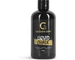 Gouden Grip Liquid Chalk 250ml + GRATIS Griptraining E-book - Vloeibaar Magnesium - Krijt - Kalk - Crossfit - Klimmen - Boulderen -