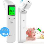 DynaBright Koortsthermometer - Oorthermometer - Thermometer Voorhoofd - Baby's/Kinderen/Volwassenen - Contactloos