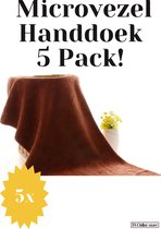 5 Pack ! 5x Microvezel Handdoek voor Auto, Huis, Kantoor, Badkamer, Keuken 35x75 cm- ultra absorberend - super zacht - handd