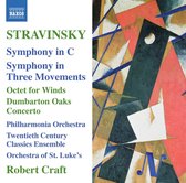 Philharmonia Orchestra, Twentieth Century Classics Ensemble, Orchestra Of St. Luke's, Robert Craft - Stravinsky: Symphonies In C (CD)