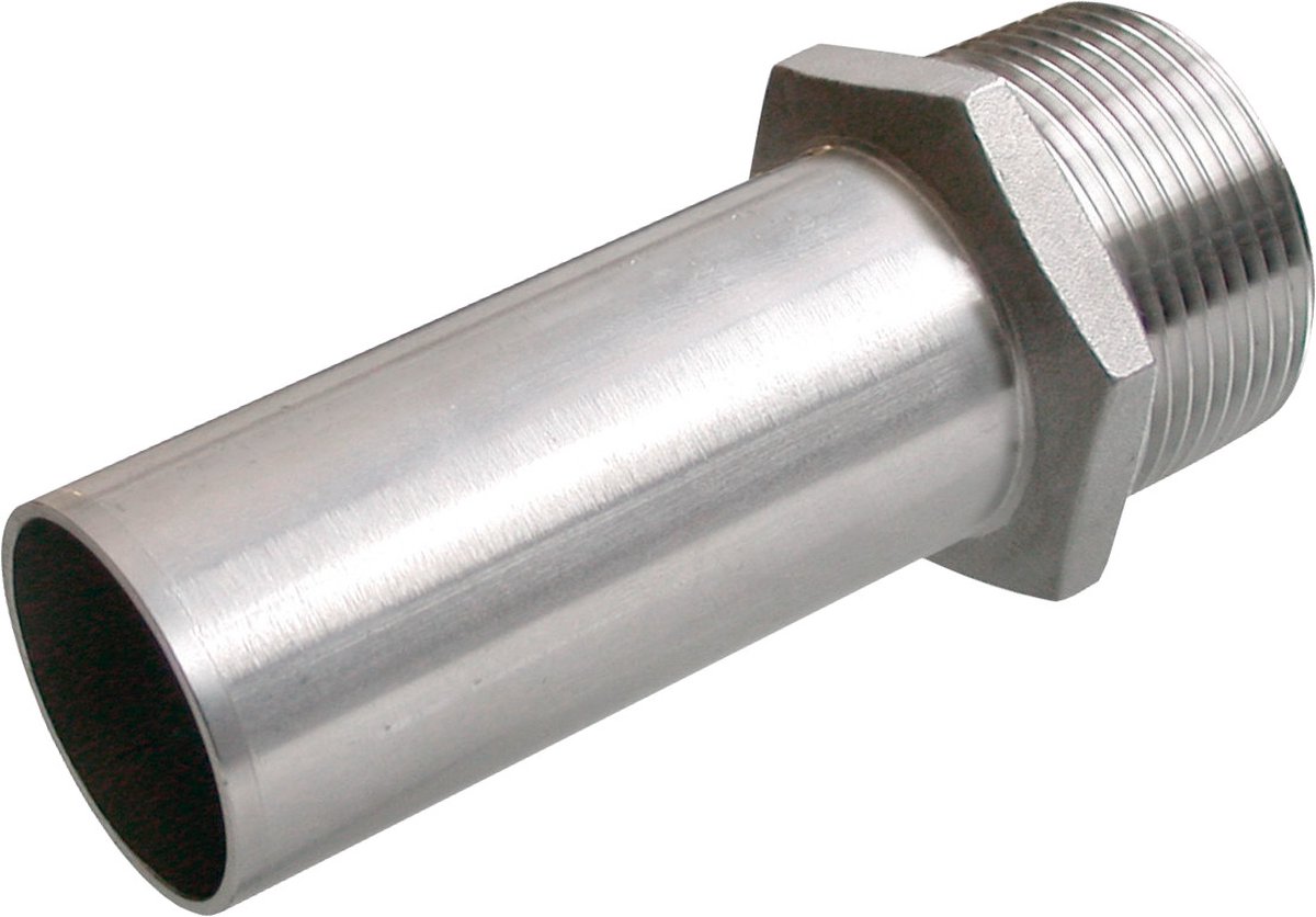 Bonfix Press - RVS 316 - perskoppeling - Insteekkoppeling - 2" x 54 mm - konische buitendraad x insteek - KIWA - DVGW - WRAS keur