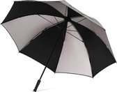 Callaway UV 64 Inch Single Canopy Golfparaplu - Zwart Zilver Wit