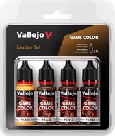 Vallejo 72385 Game Color - Leather Color Set - Acryl Set Verf set