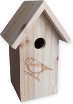 Vogelhuisje - Nestkast - Hout - 26 x 14 x 16 cm - Hoogwaardige kwaliteit - broedkast - broedhuisje - Vogelwoning - vogelnestkastje - vogelhok -