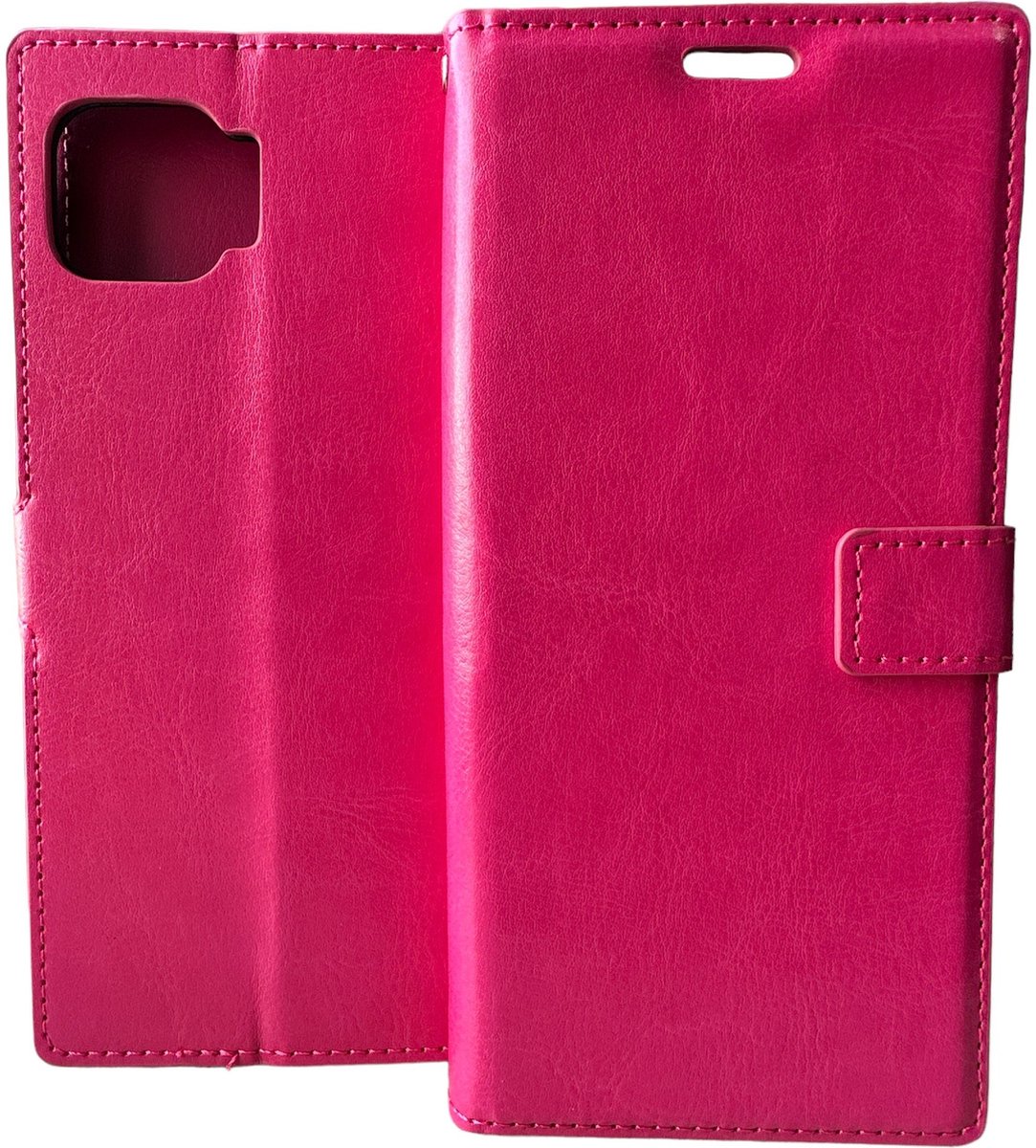 Portemonnee Book Case Hoesje Geschikt voor: Oppo A73 - roze