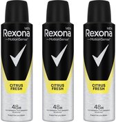 Rexona MEN Deo Spray - Citrus Fresh - 3 x 150 ml
