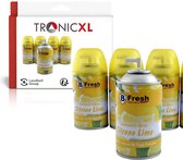 TronicXL 4x 250ml Recharge Désodorisant pour Airwick Freshmatic Max Distributeur de Parfum Spray Recharge Pack Citroen Vert