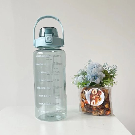 Grande bouteille d'eau en plastique Portable de 2l, bouteille de sport pour  l'extérieur