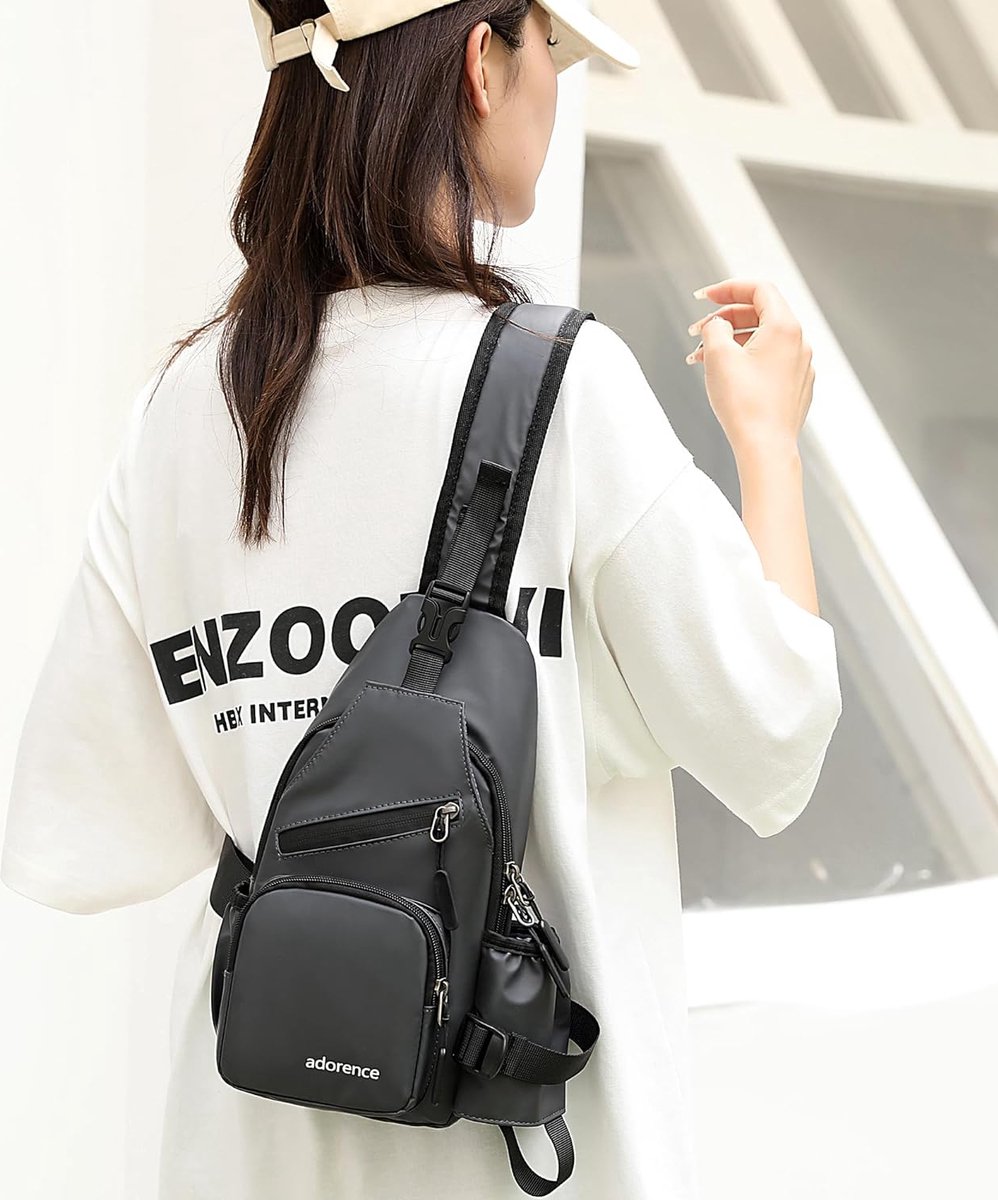 Eysee Sling Bag Borsttas, crossbody schoudertas voor dames, PU-leer, sportieve schoudertas, kleine heuptas stijlvol, wit