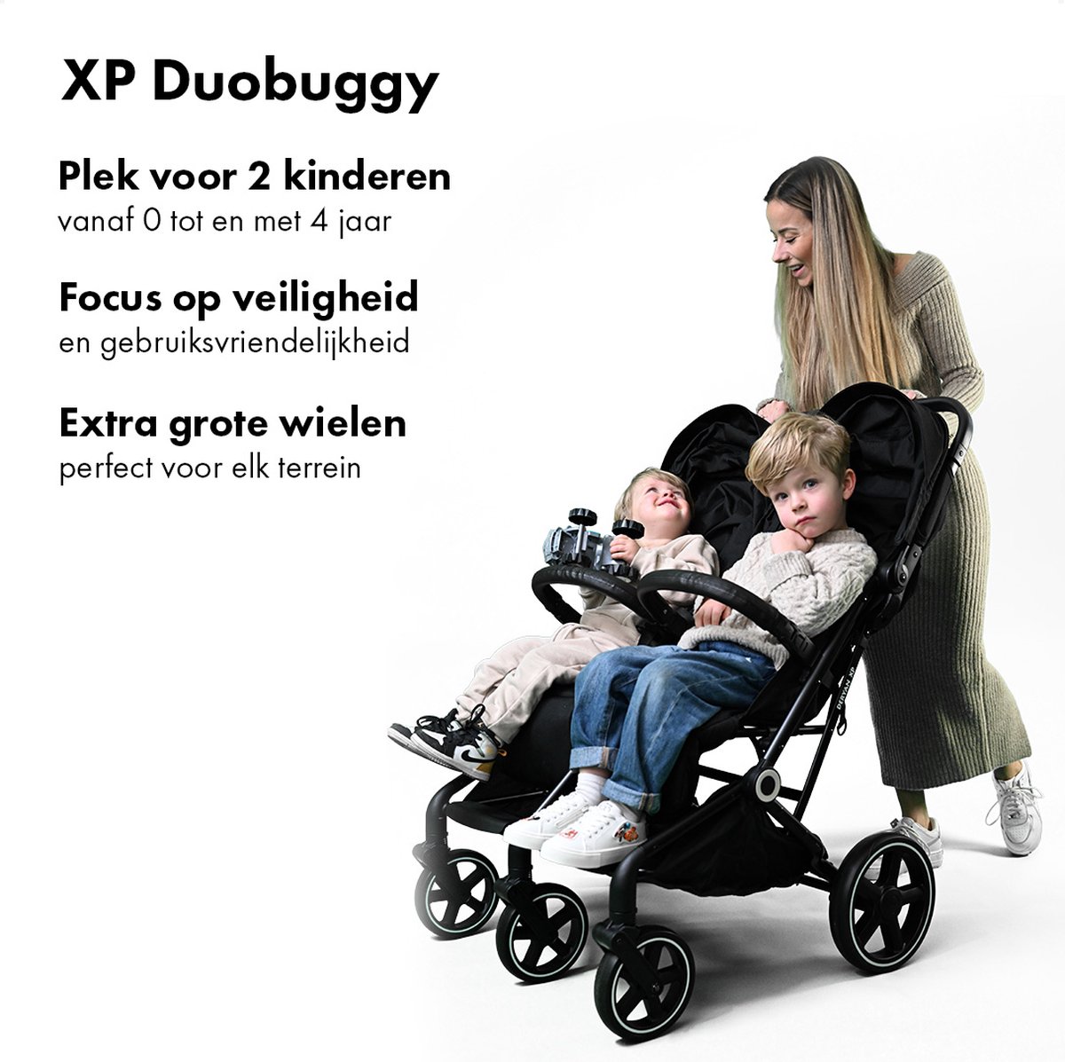 Deryan Luxe XP Twin - Compacte duobuggy voor twee kinderen thumbnail 6
