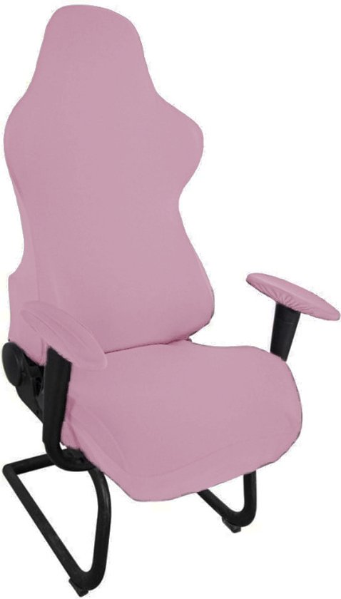 Stoel Hoes-Stoelhoezen-stoelen stretch -Hoes voor gamingdraaistoelAfneembaar en wasbaarmet 2armrankerstoelhoes