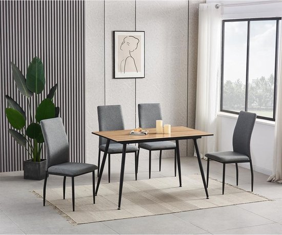 Milton & Oldbrook Tavolino Da Caffè Zamora - 120x60x45 Cm, Piano In Ceramica Effetto Marmo Bianco Lucido, Base Metallica Nera