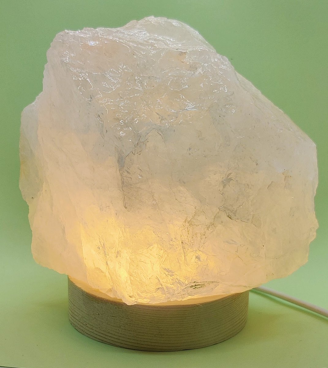 Braembles® - Bergkristal Lamp - Edelstenen - Tafellamp - 3 Watt - LEDlamp - 1.2 kg - Nachtlampje - Nachtlampje Kinderen - Nachtlampje Volwassenen - Nachtlampje Stopcontact -